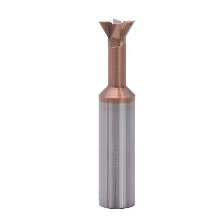 1 szt. Frez z węglika spiekanego do jaskółczego ogona 30 45 60 stopni Narzędzie CNC 3 4 5 6 7 8 9 10-20 mm obróbki stali wolframowej frezu trzpieniowego metalu(6X50,Steel/30 degree)