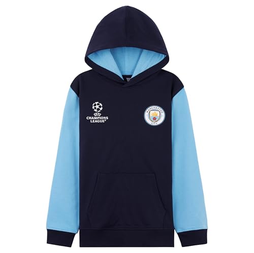 Manchester City F.C. Boys Hoodie (Navy, 9-10 Years)
