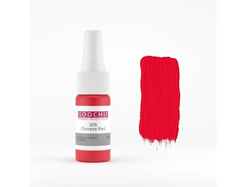Goochie Chinese Red EU Standard Micro Pigment Cosmetic Tattoo Ink | Permanent Makeup Lip Color Pigment Micropigmentation 15ml - 308 - Image 2