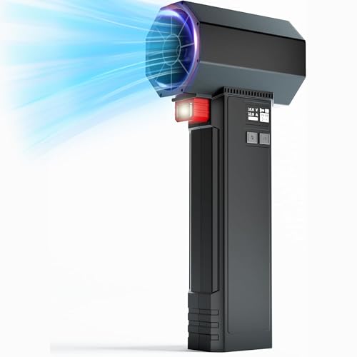 Oley Turbo Dryer Blower for Car, 750W Portable Car Drying Blower, 330 CFM Airflow, 3.5LB Thrust,4 Speed, for Courtyard Cleaning, Home Use, Blowing Snow and Car Dryer