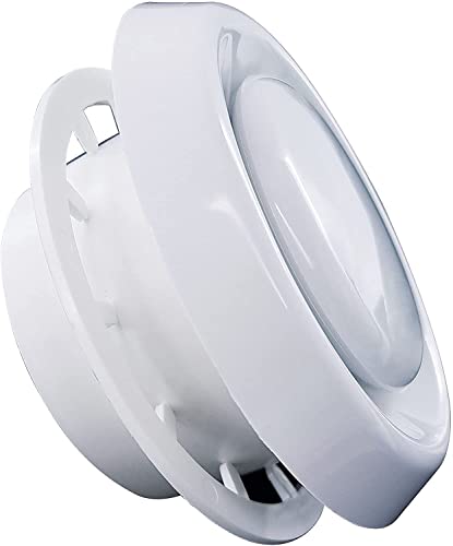 Blauberg UK 125mm 5 pulgadas blanco ajustable redondo ventilación válvula de aire circular montado en el techo para cocina baño residencial hospital