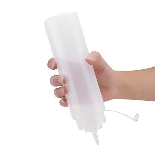 Botellas exprimibles para salsas de 720 ml con dispensador de condimentos ajustable, 10 u 3