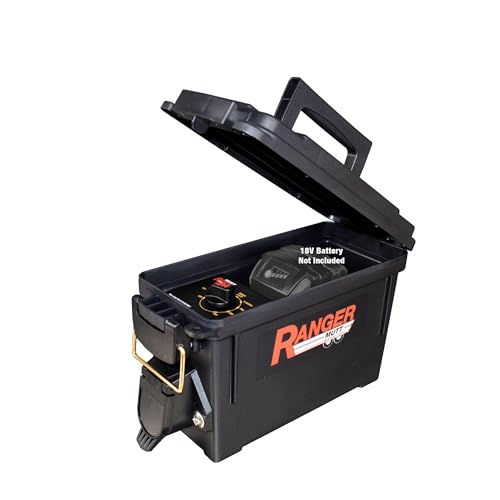 Image of Innovative Products of America Heavy Ranger MUTT Portable Trailer Light Tester for 7-Way Round Pin (SAE J560) Commercial Tractor Trailers (Compatible with Milwaukee 18V Batteries)