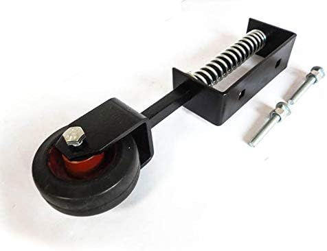 Heavy Duty Gate Wheel Spring Loaded - Black Finish