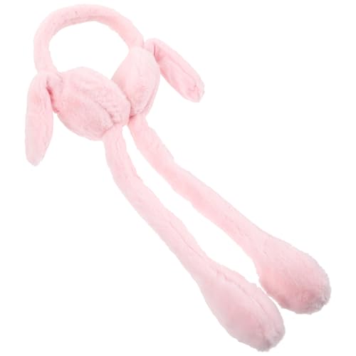 Orejeras de invierno para mujer de peluche suave orejas conejo protección frío
