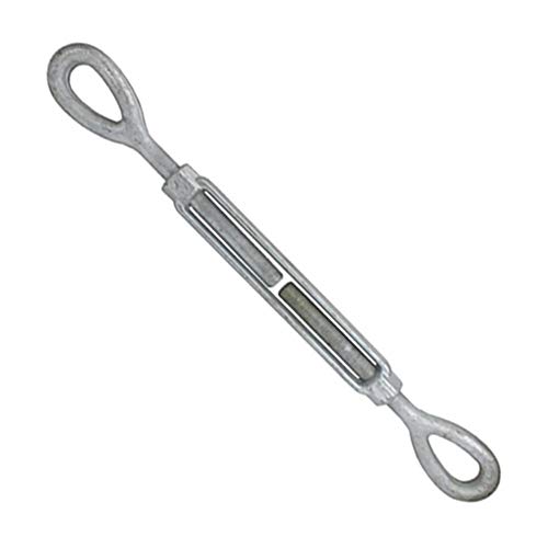 Tensores para cables Marine Ojo-Ojo 1/2 pulgada x 12 pulgada acero galvanizado forjado en frío miniatura 2