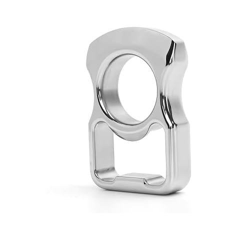 Beer Bottle Opener: Handcrafted in Brass Copper, Parties Accessory for Opening Beer Tops (Silver) Cover
