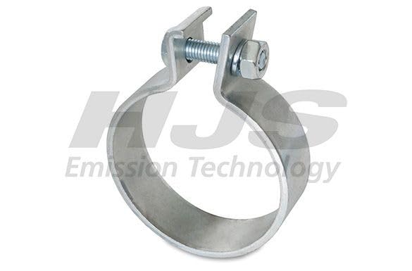 HJS Flexrohr Auspuff Abgasrohr Rohrverbinder:Bandschelle mit Befestigungsmaterial 91 11 1666 Kompatibel mit AUDI A4 Avant 8K5, B8 Q5 8RB A5 Sportback 8TA A4 Limousine 8K2, B8 A5 Coupe 8T3