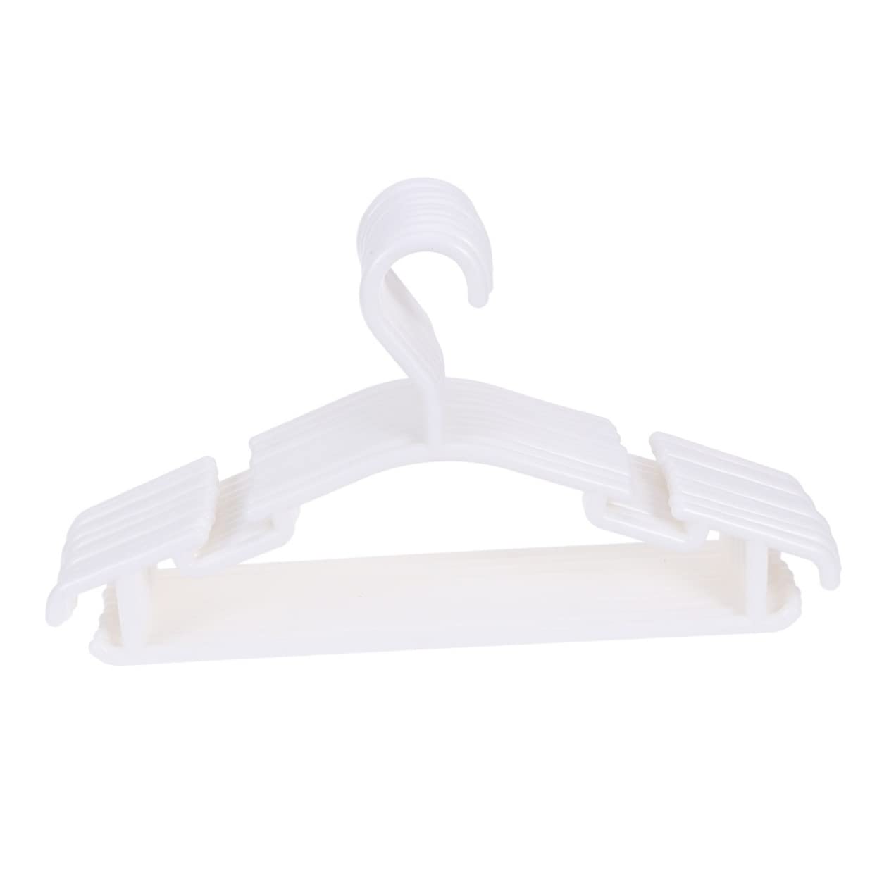 Ciieeo 10pcs Non Slip Heavy Duty Clothes Hangers Space Saving Garment Organizers for Closet Design for Drying Laundry Winkle Storage White