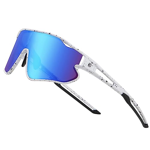 DUCO Lunettes de soleil légères TR90 pour enfants, jeunes, lunettes de soleil pour le cyclisme, le sport, le cyclisme, les garçons et les filles DK268,...