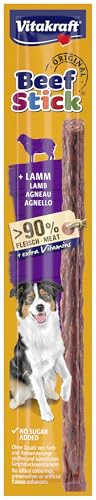 Vitakraft Beef Stick Original, Hundeleckerli, Fleischstick vom Lamm, Hunde Trainingsleckerli, ohne Zusatz von Zucker (50x 12g) – Ansicht 3