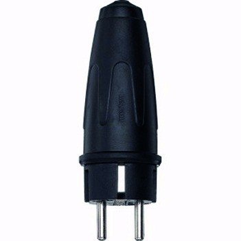 Preisvergleich Produktbild Merten 122051 Vollgummi-SCHUKO-Steckerschwarz