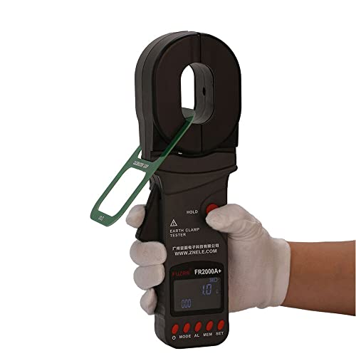 FR2000A+ Clamp Ground Resistance Tester 0.01?-200? Loop Resistance Tester 300 Sets of Data Storage