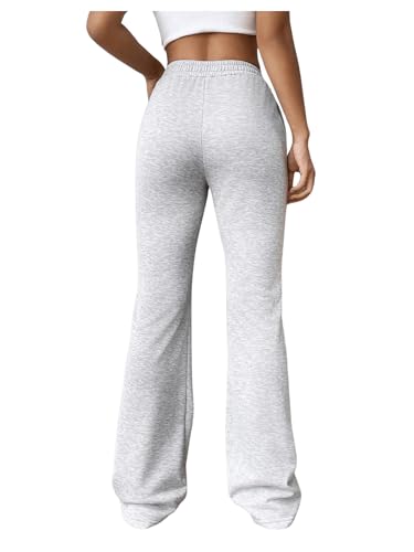 Women's High Waisted Crossover Flare Leg Sweatpants Baggy Drawstring Athletic Joggers Casual Workout Yoga Pants2