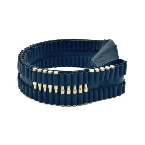 Tactical 63\"x3\" 100 Rounds Rifle Pistol Shotgun Bullet Cartridge Ammo Belt Bandolier Shell Holder Hunting Shooting for .308 .300 30-06 7.62x54R .45-70 .44 .45 .460