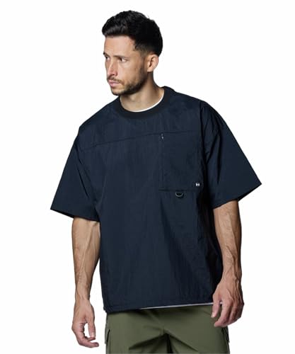 [A_[A[}[] UA Crinkle Nylon SS T Black / / XXL