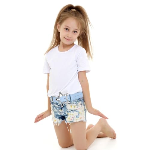 Buckle Belts Adjustable Decorative Waistband Five Pointed Star Waist Belt Corset Waistband (White)3