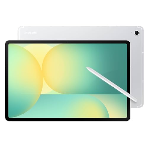 Image of Samsung Galaxy Tab S10 FE+ 13.1 inch 256GB WiFi Android Tablet, Large Display, Long Battery Life, Exynos 1580 Processor, IP68, Water-Resistant, 90 Hz Refresh, S Pen for Note-Taking, US Version, Silver
