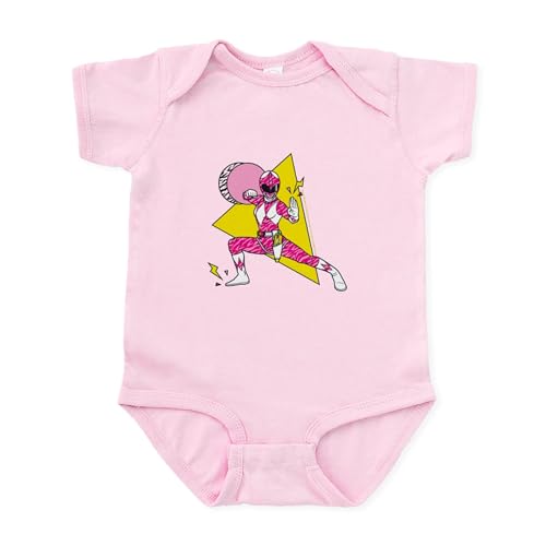 CafePress Power Rangers Pink Ranger Defensive Cute Infant Bodysuit Baby Romper