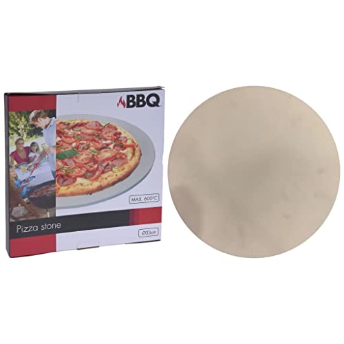 Progarden - Piedra Para Pizza Para Barbacoa Color Crema 30 Cm - Crema En Oferta Piedra Para Pizza Ø 33 Cm. Y Grosor 1,1 Cm.
