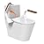 JumboTIGER Toilet Safety Rails,Heavy Duty Toilet Safety Frame with Foldable Wooden Handles,Toilet Assist Support Rails with Arms for Seniors Elderly Handicap Pregnant(Wooden Handles)