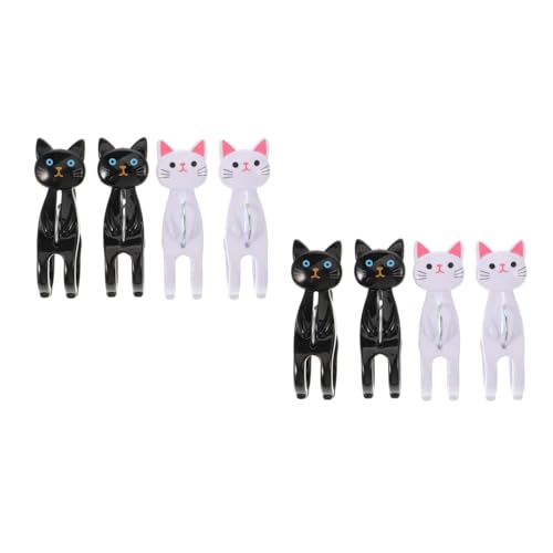 Amosfun 洗濯ばさみ 猫 大 タオル 毛布 洗濯ピンチ 竿ばさみ シーツ用 おしゃれ かわいい 錆びない すべらない つまみやすい 8個セット 強力 竿用ピンチ 強風対策 プラスチック