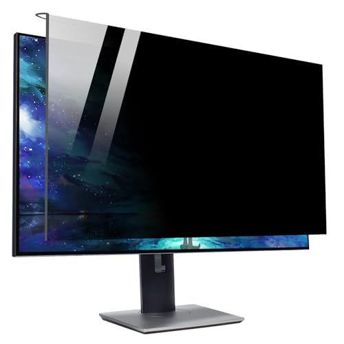 ASerZenith 18-32 Inch Anti-Blue Light Privacy Screen Filter, Removable Anti-Peep Hanging Screen Protector, HD Eye Protection for Computer Monitors (25/27in 612x356mm)
