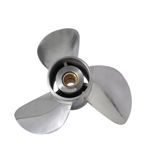 Image of Boat Propeller for 85hp 50hp 60hp 70hp 75hp 80hp Outboard Screw 13x17 Stainless Steel Propeller 3 Blade 15