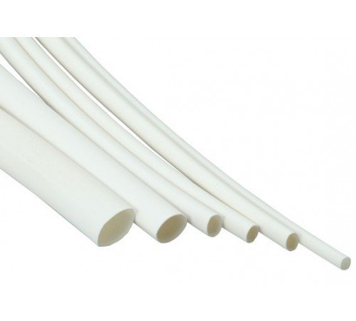 ICO Rally 8553 WHITE HIX polyolefin heatshrink tubing 1/8"