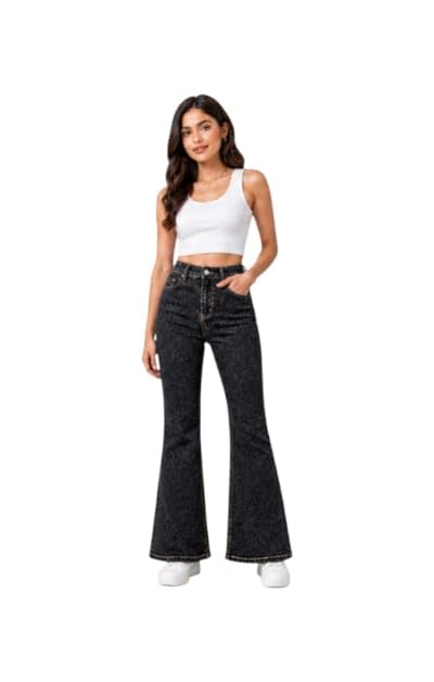 Women cottan Denim bellbotam Jeans-picture-26