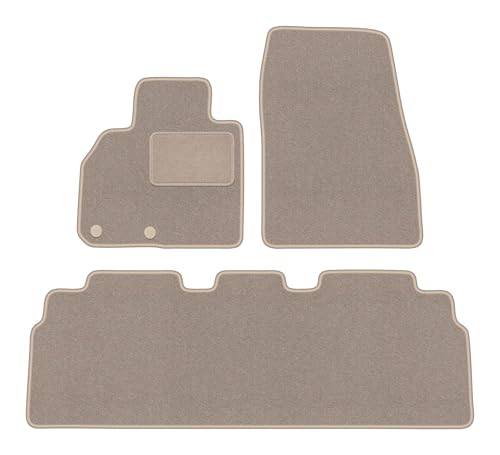 Tapis de voiture pour Renault Espace Initiale en velours beige haut de gamme