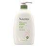 Aveeno Daily Moisturizing Body Wash with Soothing Oat Creamy Shower Gel (Soap Free and Dye Free/Light Fragrance), 33 Fl Oz