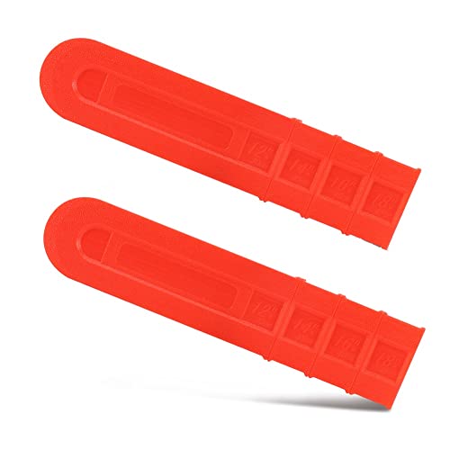 BNYTXV Chainsaw Scabbard Cover 2PCS 18inch Universal Chainsaw Bar Case Plastic Durable Scabbard Cutter Parts Protector Chainsaw Guide Sleeve