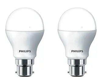 PHILIPS Base B22 9-Watt LED Bulb (Cool Day Light and Pack of 2) (Cool Day Light)