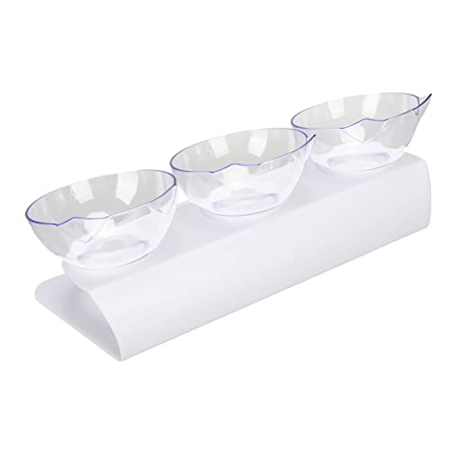 PVC Cervical Protector Cat Bowl Easy to Clean Raised Cat Bowl 3 Pet Bowls for Daily Use - Image 4