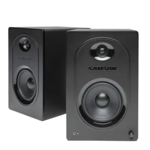 SAMSON Pair M50 5' Powered Studio/Computer/Podcast Reference Monitors Speakers