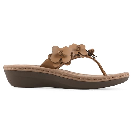 Image of Cliffs by White Mountain Women's Cushioned Cassilia Floral Sandal
