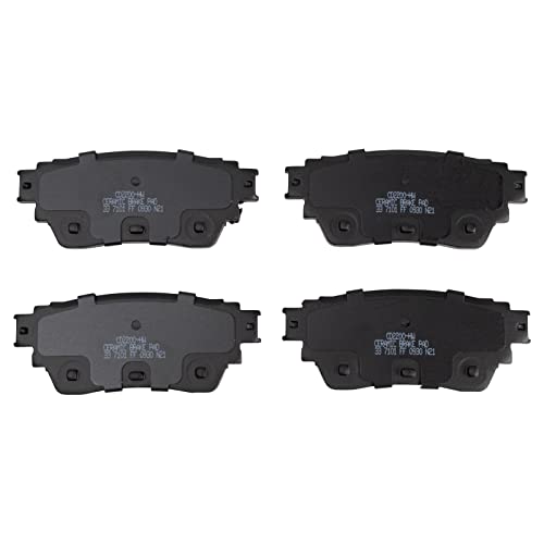 Image of TRQ Rear Brake Pad and Rotor Set Ceramic Rotors Calipers Compatible with 2019-2021 Nissan Altima