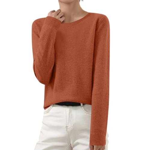 Sweaters for Women Knit Casual Crewneck Fall Sweater Cashmere Fashion Comfort Pullover Top Dressy Long Sleeve Outfits2