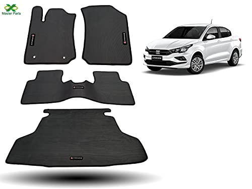 Tapete Borracha Cronos Com Traseiro Interiço E Porta-malas