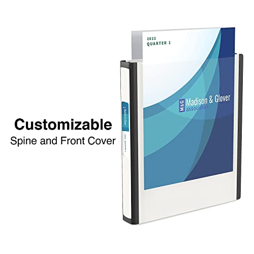 1" Staples Better View Binder With D-Rings, White #TOP2