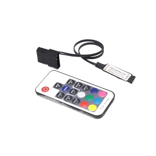 RGB Led Rg[ 12V DC 5050 RF17 L[[gCX^ 4 sRg[ PC t@Rs[^P[XXgbvƖ(Large 4Pin Controler)