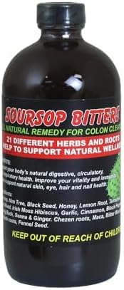 Generic Soursop Bitters –16oz – Immune Support – Natural Bitter Soursop with Botanical Extracts