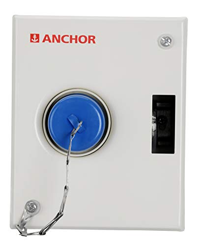 Image of Anchor by Panasonic 20 Amp AC Box without MCB Metal Plug and Socket (White)