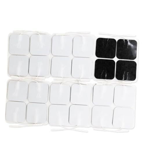 SEWOART 48 Piezas almohadillas de de diez unidades parches para electroestimulador Parches de Electrodo autoadhesivo almohadillas de reemplazo de la unidad