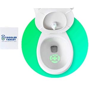 Toddler Target Adjustable Potty Toilet Bowl Training Learning Easy Fast Fun Motion Sensor Activated Bullseye Illuminated…