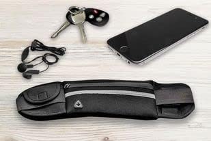 Miniatura 9 de Cinturón de correr para hombres y mujeres, cinturón de cintura, cómodo, portabotellas, teléfonos grandes, ligero, sin rebotes, entrenamiento