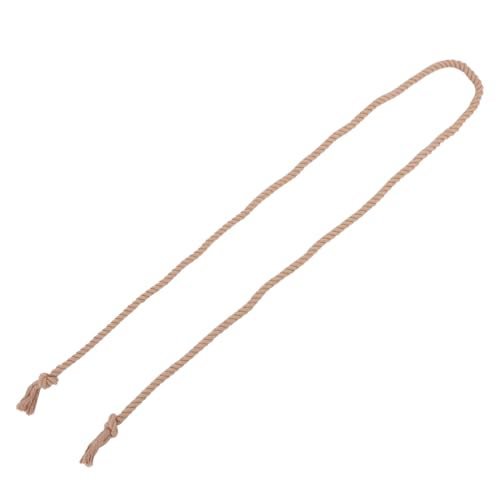 Gothic Cotton Linen Waist Belt for Pastor Braided Waistband for Pants Robe Costume Deep Brown Fashion Accessory