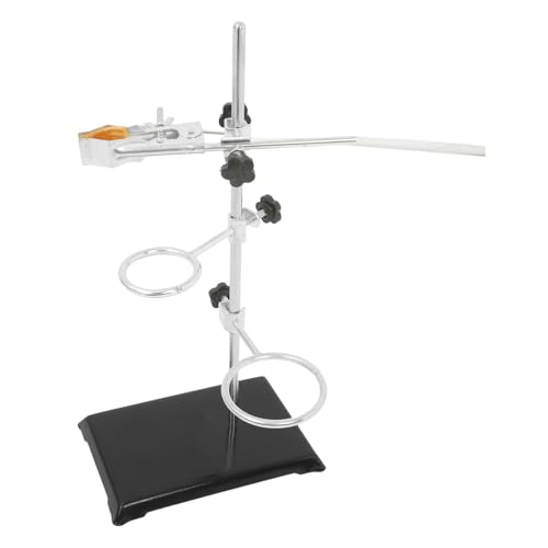 LIFKOME Laboratory Stand Kit Adjustable Heavy Duty Lab Support Equipment with Clamps for Flask and Beaker for Chemistry Physics Experiments Research Centers