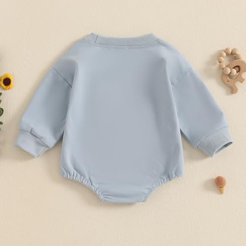 Chloefairy Duck Hunting Baby Clothes Baby Boy Mallard Duck Sweatshirt Bubble Romper Long Sleeve Bodysuit Fall Outfit3